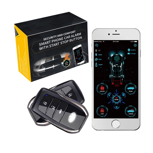 MK640001 4G GPS Gsm Smart Keyless Entry Pke Remote Starter Engine Start Stop Car Alarm Car Security System
