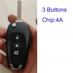 MK280075 3 Button Remote Key 433MHZ For Chevrolet CAVALIER Auto Car Key Fob With 4A Chip