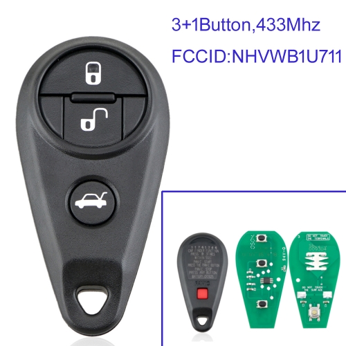 MK450024 3+1 Button 433Mhz Remote Key for Subaru Forester Impreza L-egacy Outback WRX NHVWB1U711