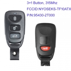 MK130156 315MHz 3+1 Button Remote Car Key Fob for Kia Optima 2011 2012 2013  P/N: 95430-2T000 FCC: NYOSEKS-TF10ATX