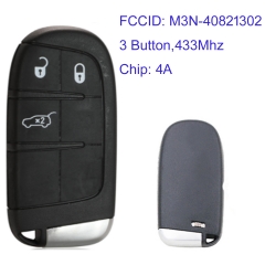 MK330034 3Button 433mhz Smart Key for Fiat 500X Auto Car Key Fob M3N-40821302 with 4A Chip