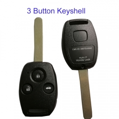 FS180056 3 Buttons Car Key Shell Case For Honda Civic Auto Key Cover Replacement