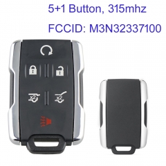 MK290026 5+1 Button 315Mhz Remote Flip Key for Chevrolet Tahoe Suburban GMC  Yukon XL Remote Control M3N-32337100 13577766
