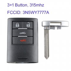 MK340029 3+1 Button 315Mhz Smart Key Remote Control for C-adillac M3N5WY7777A  25926479 25926480 Auto Car Key Fob