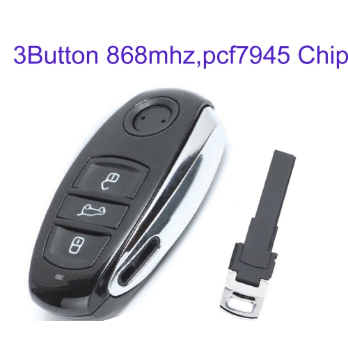 MK120106 3 Button Smart Remote Key 868MHz PCF7953 Chip for Touareg 2011-2014 Auto Car Key Fob
