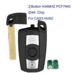 MK110052 2 button Remote Control key 433MHZ PCF7945 ID46 Chip for BMW 1 3 5 Series 2006-2011 X5 X6 E60 CAS3