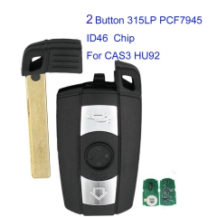 MK110053 2 button Remote Control key 315LP PCF7945 ID46 Chip for BMW 1 3 5 Series 2006-2011 X5 X6 E60 CAS3