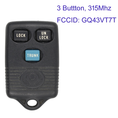 MK540048 3 Button 315MHz Remote Key Control for Mazda Auto Car Key Fob GQ43VT7T