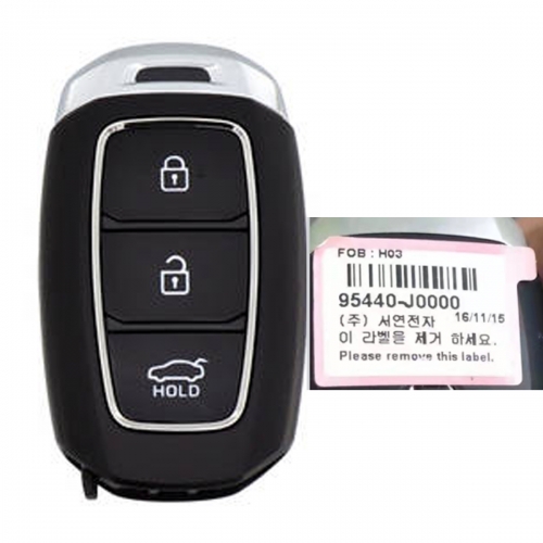 MK140235 3 Button 433MHz Smart Key for H-yundai  Accent 2018-2020 FCCID 95440-J0000 Remote Key Fob Keyless Go