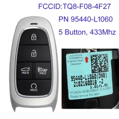 MK140173 5 Button 433MHz Smart Key for H-yundai Sonata 2019-2020  FCCID TQ8-F08-4F27 PN 95440-L1060 Remote Key Fob Keyless Go