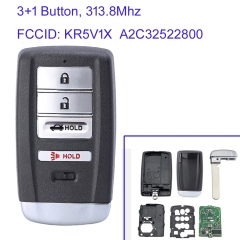 MK550015 3+1 Button 313.8Mhz Smart Remote Key for  Acura ILX RLX TLX 2015 2016 2017 2018 2019 2020 A2C32522800 KR5V1X