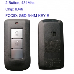 MK350039 2 Buttons 434Mhz Smart Key for M-itsubishi Outlander  2008-2016  Mirage G8D-644M-KEY-E, COMIT ID:2015DJ0990 With ID46 Chip Auot Key Fob