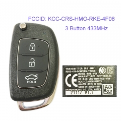 MK140057 3 Button 433MHz Remote Control Flip Folding Key  for H-yundai Accens Car Key Fob KCC-CRS-HMO-RKE-4F08