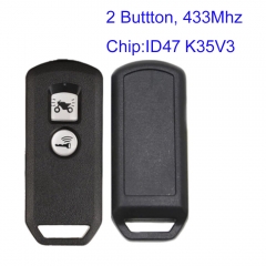 MK180237 2 Button 434Mhz Smart Key Remote Key for H-onda K35V3 ADV SH 150 Forza 300 125 PCX150 2018 2019 with ID47 Chip P/N: 014008330