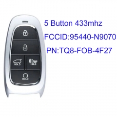 MK140301 5 Buttons 434Mhz Smart Key For H-yundai Tucson 2021-2022  PN: 95440-N9070  TQ8-FOB-4F27 Smart Keyless Go Fob