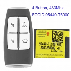 MK140299 4Buttons 433Mhz Smart Key For H-yundai Genesis 2021-2021 95440-T6000 TQ8-F0B-4F35 Smart Keyless Go Fob