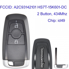 MK160148 2 Buttons 434Mhz Smart Key for Ford RAPTOR F150 F250 F350  FCC ID: A2C93142101 HS7T-15K601-DC Proximity Key Fob Remote Keyless Go