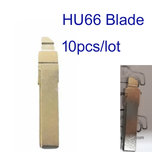 FS090020 10PCS Universal Remotes Flip Blade HU66 for Audi,Skoda,VW MQB Key Blade Replacement #133 HU66