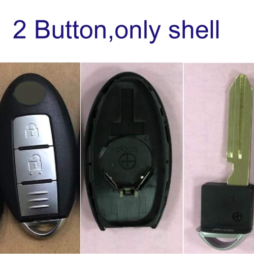 FS210035 2 Button Remote Key Shell Cover for N-issan Sunny ALTIMA MAXIMA Murano Versa Teana Sentra Infiniti G35 G37 Car Key Case with NSN14 Blade
