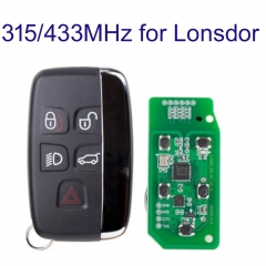 MK260039 5 Button Smart Car Key 315/433MHZ for Range Rover J-aguar 2015-2018 year  XJ Xe XF 2015-2018 Auto Car Key Fob for VVDI N51 I80 AP X300 progra