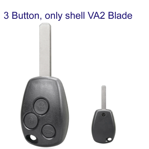 FS230018 3 Button Head Key Remote Key Shell Cover Case  for R-enault Auto Car Key Cover Replacement with Blade
