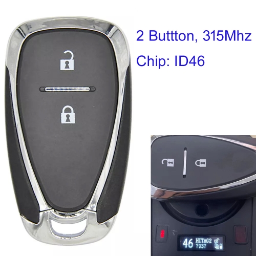 MK280121 2Button Smart Keyless Entry Remote Key 315MHZ For Chevrolet Trax Keyless Go With ID46 Chip