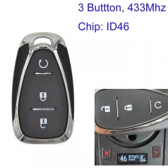 MK280120 3Button Smart Keyless Entry Remote Key 433MHZ For Chevrolet Trailblazer Keyless Go With ID46 Chip