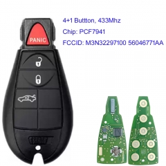 MK310075 Original 3+1 Button 434Mhz Smart Remote Key for DODGE Dart 2012 - 2016 FCCID: M3N32297100  PCF7941 Chip Remote Key Fob