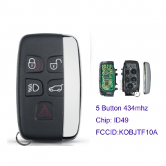 MK260008 4+1 Button 434mhz PCF7953P  Keyless Go Key for Range Rover Evoque Sport 2010- 2016 Smart Car Key Remote Control