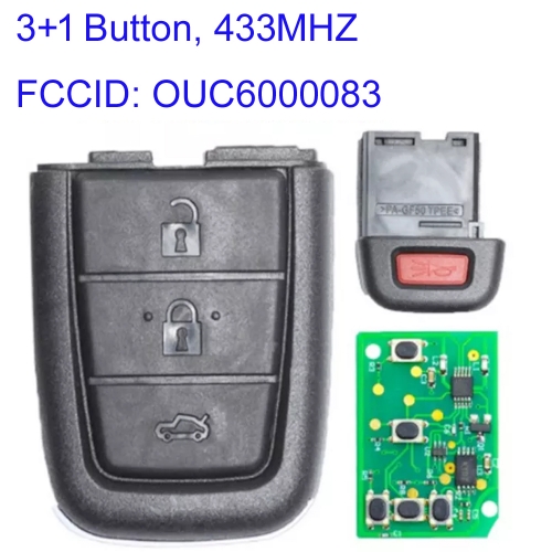 MK280130 3Button 433MHz Remote Key for Chevrolet P-ontiac G8 2008-2009 OUC6000083 Car Key Fob
