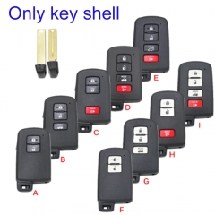 FS190120 2/3/4 Buttons Smart Remote Key Shell Case Fob for T-oyota Avalon Camry RAV4 2012-2015 Housing Replacement