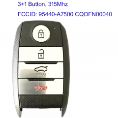MK130237 3+1 Button 315MHz Smart Key for Kia 95440-A7500 CQOFN00040 , ID47 Chip Car Key Fob Keyless Go