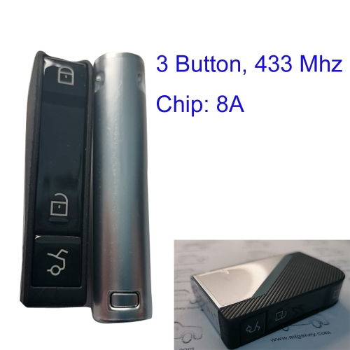 MK720002 3 Buttons Remote Smart Car key 433Mhz For LYNK&CO 01 Auto Car Key Fob 8A Chip Keyless Go