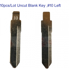 FS370023 10pcs/Lot Uncut Flip Key Metal Blade Key for S-uzuki Replacement Spare Blank Key #10 Left Blade