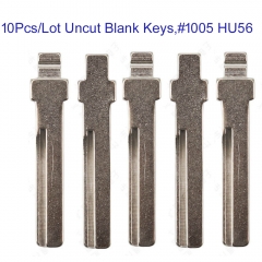 FS170016 10pcs/Lot Metal Uncut Flip KD VVDI Remote Car Key Blade for Volvo XC60 S90 #1005 HU56 Blank Key