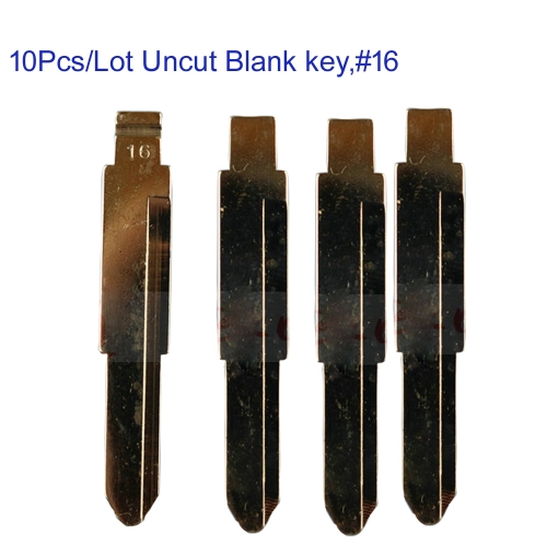 FS610002 10pcs/Lot Uncut Flip Key Metal Blade Key for Flip Key Blank for KEYDIY Xhorse Remote for Wuling FAW Haima SOUEAST Truck Blank Key #16