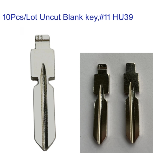FS100041 10pcs Replacement Remotes Flip Blade Key For Mercedes Benz W168 W124 W202 W210 W211 W203  #11 HU39 KD VVDI Car Key Blade