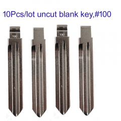 FS140073 10pcs/Lot Uncut Flip Key Metal Blade Key for Kia Blank Key Replacement #100 HY15 Metal Key Head