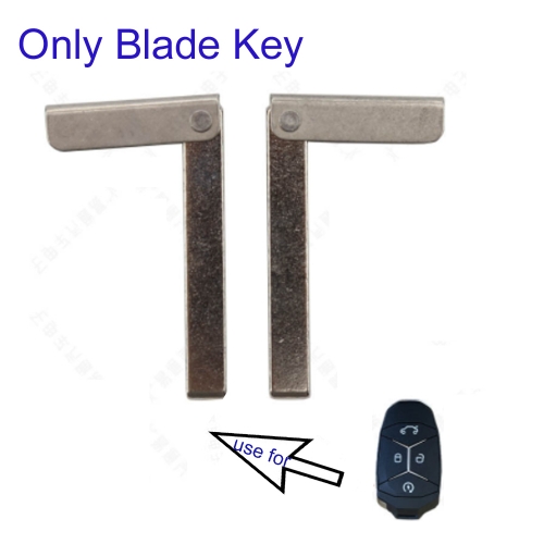 FS080003 1pc Uncut Emergency Blade Key for Geely Smart Key Replacement