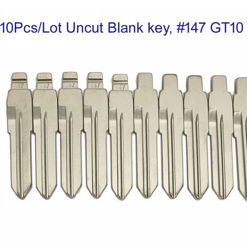 FS610004 10pcs/Lot Uncut Flip Key Metal Blade Key for IVECO KEYDIY XHORSE Remote Key Blade Head Key Replacement #147 GT10