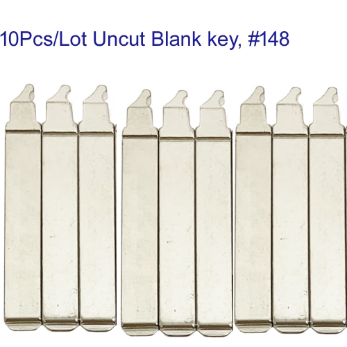 FS190134 10PCS/Lot Insert Key Blade Blades for T-oyota  Auto Car Flip Key Blade Replacement #148 Uncut Blank Keys