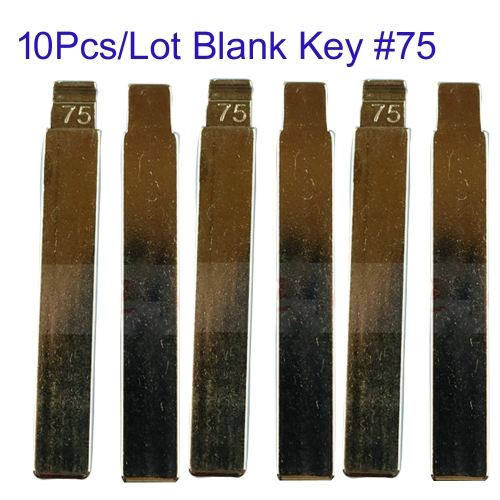 FS080001 10PCS/Lot Uncut  Blade for Geely Flip Key Blade Repalcement #75