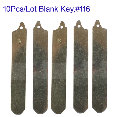 FS560020 10pcs/lot Blade Replacement Flip Remote Blank Key Blade For H-onda Uncut Key Blade Replacement #116