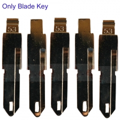 FS240038 10pcs Universal Remotes Flip Blade for R-enault P-eugeot C-itroen Remote Uncut Blank Key #53