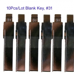 FS120032 10PCS/lot  Remote Key Blade for VW #31 Blank Key Replacement HU66