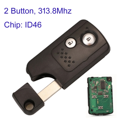 MK180272 2 Button Smart Remote Key 313.8MHZ ID46 Chip for Honda CRV Auto Key Remote Fob