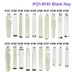 FS610010 Uncut Flip Key Metal Blade Key for KD Xhorse JMD VVDI Remote Car Key Blade Head Key Replacement #121-#140