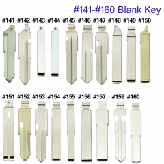 FS610012 Uncut Flip Key Metal Blade Key for KD Xhorse JMD VVDI Remote Car Key Blade Head Key Replacement #141-#160