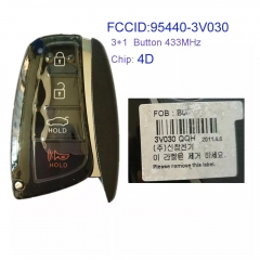 MK130170 3+1 Button 433MHz Smart Key for H-yundai Azera 2011 Car Key Fob FCCID 95440-3V030 Remote Keyless Go SEKSHG10B0B