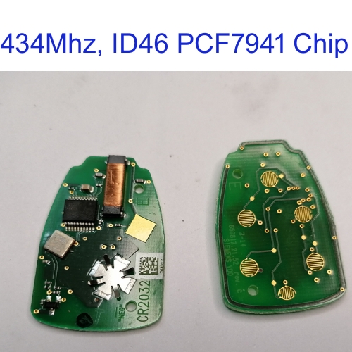 MK300072 OEM 434mhz Remote Key PCB for Jeep Auto Car Key Remote Key PCB Panel ID46 PCF7941 Chip